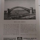 1937 American Arch Hell Gate Railroad Bridge ad