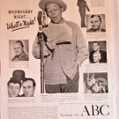 1947 ABC Radio ad featuring Bing Crosby