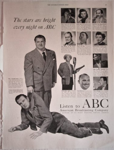 1948 ABC Television ad featuring Abbott & Costello