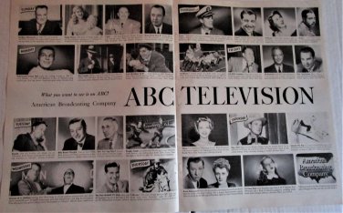 1950 ABC Lineup Television ad