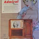 1951 Admiral Model 321K18 Television ad