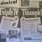 1951 Admiral Triple Triumph television ad