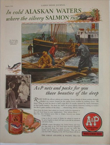 1930 A & P Salmon ad