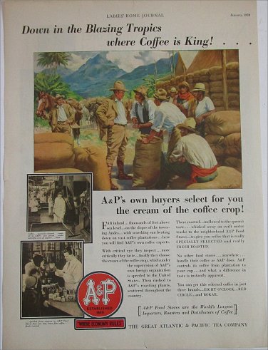 1930 A & P Coffee ad
