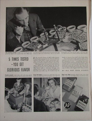 1940 A & P Coffee ad