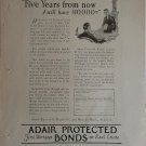 1924 Adair Protected Bonds Five Years ad