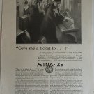 1924 Aetna Insurance Give Me A Ticket ad