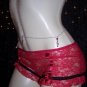 Red Rosette body belly chain for exotic dancers