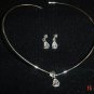 V Collar w/Bezel set Pear Shaped Crystal - gorgeous!!!!
