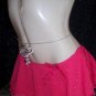 Crystal Heart & Cherry Belly Chain