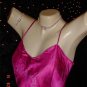 Hot Pink Triple Row Choker & Matching Anklet