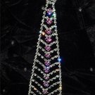 Hot Pink Crystal Necktie