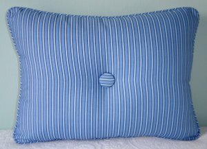 RALPH LAUREN CUSTOM DRIVER STRIPE 12X16 ACCENT PILLOW WITH BUTTONS