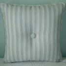RALPH LAUREN CUSTOM HOPE CHEST STRIPE16"X16" PILLOW WITH BUTTONS