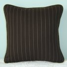 RALPH LAUREN CUSTOM 14"X14" METROPOLITAN PLACE STRIPE ACCENT PILLOW