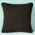 RALPH LAUREN CUSTOM 16"X16" METROPOLITAN STRIPE ACCENT PILLOW