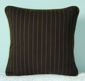 RALPH LAUREN CUSTOM 16"X16" METROPOLITAN STRIPE ACCENT PILLOW