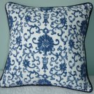 RALPH LAUREN CUSTOM 16"X16" PORCELAIN TOILE ACCENT PILLOW