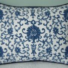 RALPH LAUREN CUSTOM 16"X16" PORCELAIN TOILE ACCENT PILLOW