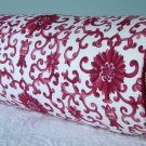 RALPH LAUREN CUSTOM 16"X6" PORCELAIN RED BOLSTER PILLOW