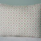 LAURA ASHLEY CUSTOM 12X16 KATE PINK FLORAL ACCENT PILLOW