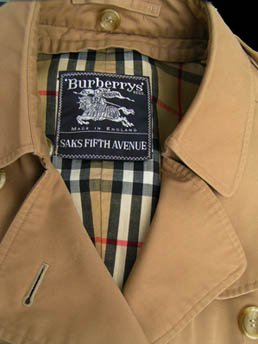 logo r vintage Burberrys lining Vintage Tan Zip Womens coat trench Saks