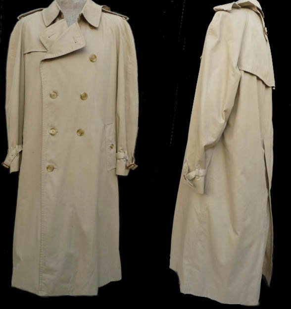 Burberrys Mens All weather trench coat 44 long Khaki Removable Zippered ...