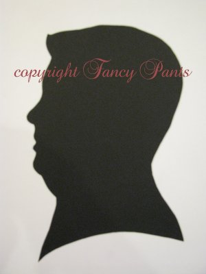 CUSTOM Hand Painted Silhouette 8x10