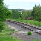 Rail road tracks in Garfield, Washington