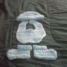 BOYS HAT, BIB,BOOTIES GREEN