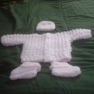 PREEMIE PINK  SWEATER, HAT, BOTTIES