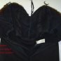 Paris Couture Vintage 50s HELENA BARBIERI ORIGINAL mink trim gown med