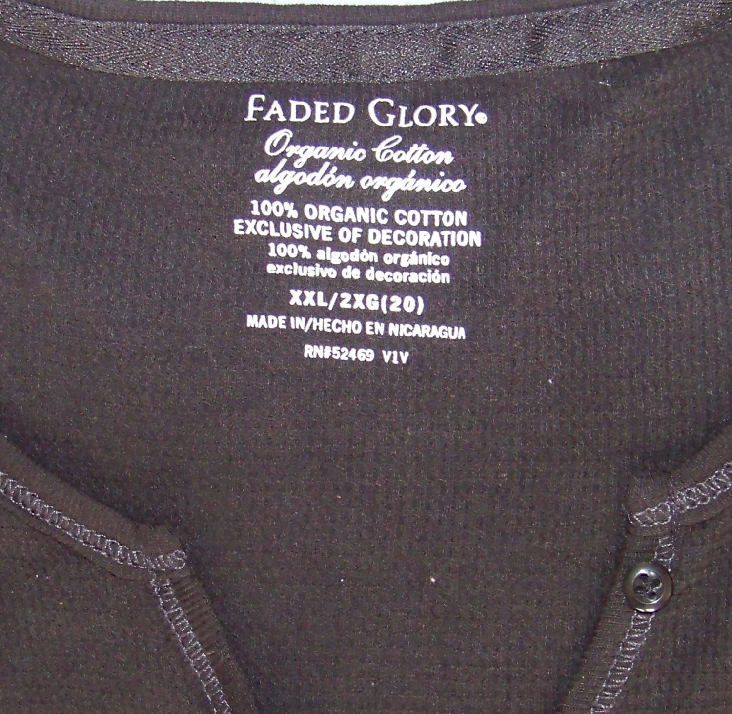 faded glory men's thermal shirts