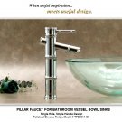 NEW SINGLE HANDLE FAUCET FOR VESSEL BOWL BATHROOM SINKS - CHROME FINISH