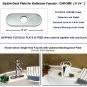 NEW DECK PLATE FOR BATHROOM FAUCETS - CHROME  ( 6 1/4" )