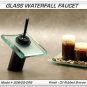 NEW OIL RUBBED BRONZE GLASS WATERFALL FAUCET FOR BATHROOM SINKS
