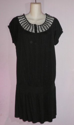 Black Top Tunic Jun Pls Sz 1X by 1955 Vintage Coll NWOT