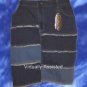 Moto Blues Collection Denim Stretch Skirt, Sz 24/25
