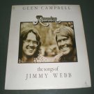 GLEN CAMPBELL , THE SONGS OF JIMMY WEBB : REUNION ( USA Country Pop Vinyl Record  LP )