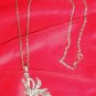 Hilton 17J Sterling Marcasite Necklace Pendant Watch