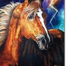 "Lightning Strikes" Horse Art Poster