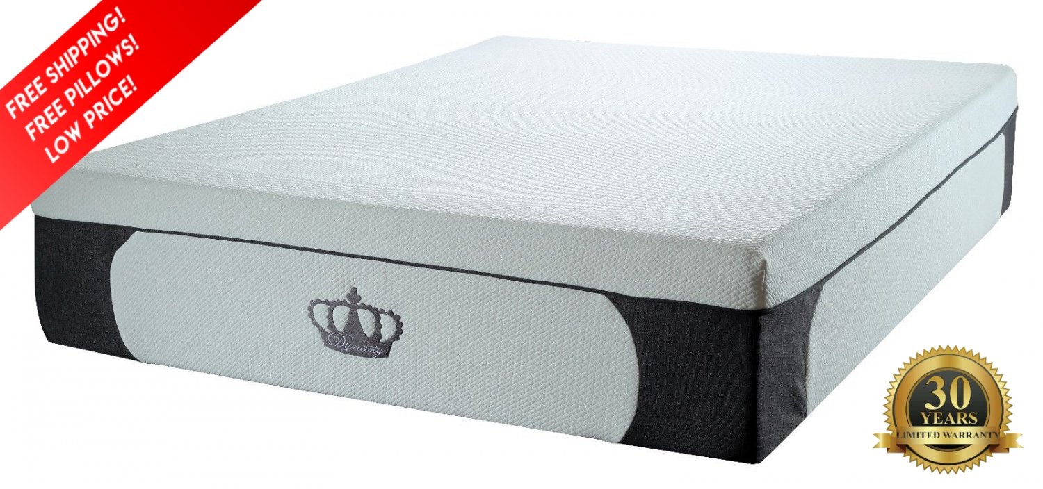 Dynasty Mattress 14.5" CoolBreeze™ GEL PLUSH Memory Foam Mattress ...