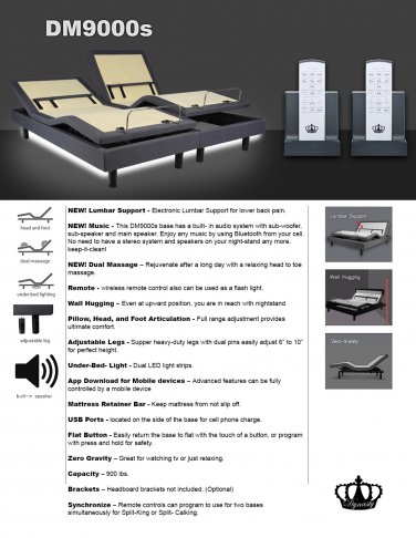 cooling adjustable bed