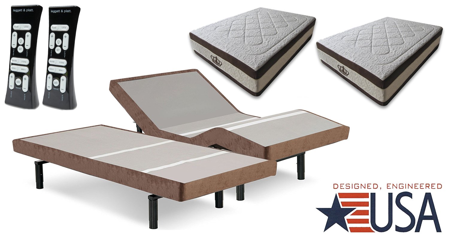 Dynasty Mattress 15.5" GEL Adjustable Bed SCape 2.0 Leggett & Platt, In
