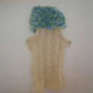 Cable-knit dog sweater