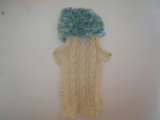 Cable-knit dog sweater