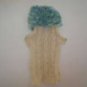 Cable-knit dog sweater