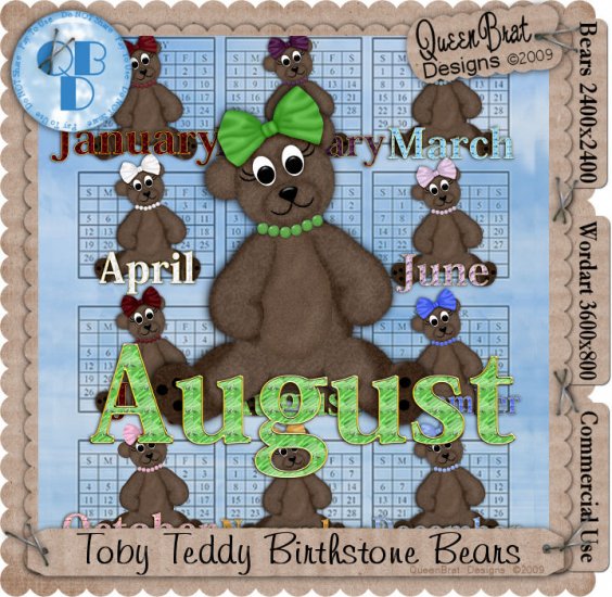 birthstone bears plush