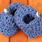 Indigo booties size newborn