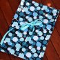 Blue dots diaper clutch